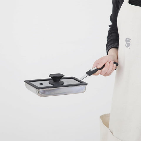 スリム玉子焼きセット 蓋・ターナー付き 卵焼き器 エッグパン ガス・IH対応 - フライパン専門店 鐵兎堂-TETTODO-