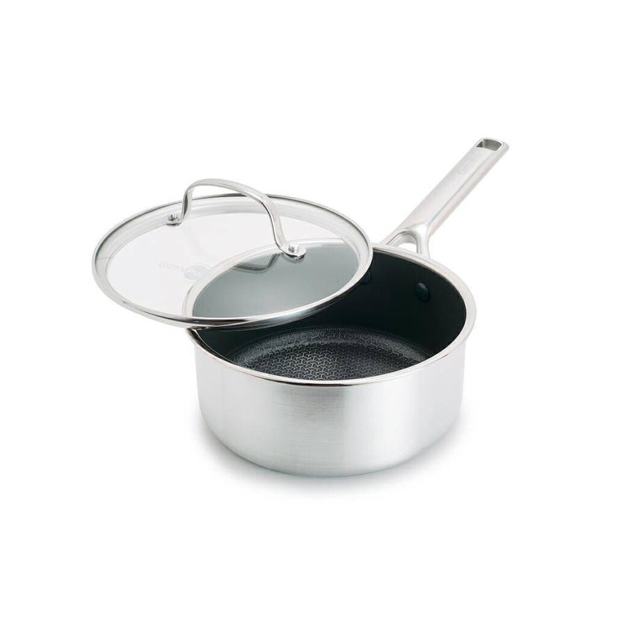 グリーンパン エーペックス ソースパン 18cm ガラス蓋付き GreenPan IH対応 脱フッ素 PFASフリー