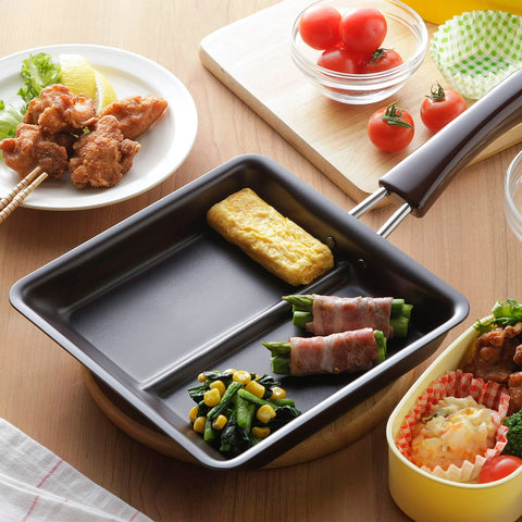 ダブル焼きフライパン 下村企販 卵焼き器 IH対応 日本製 ２way お弁当作り 燕三条 - フライパン専門店 鐵兎堂-TETTODO-
