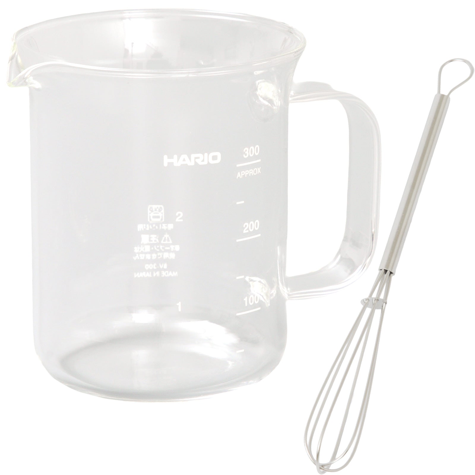 HARIO ハリオ ビーカーサーバー 300ml 泡立て器 セット 日本製 BV-300 - フライパン専門店 鐵兎堂-TETTODO-