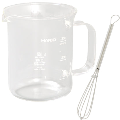 HARIO ハリオ ビーカーサーバー 300ml 泡立て器 セット 日本製 BV-300 - フライパン専門店 鐵兎堂-TETTODO-