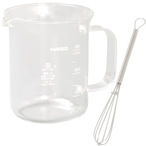 HARIO ハリオ ビーカーサーバー 300ml 泡立て器 セット 日本製 BV-300 - フライパン専門店 鐵兎堂-TETTODO-
