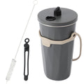 Tote ストロー付 2way タンブラー570ml おまけ ストローキャップ紛失防止用シリコン ストローブラシ付き - フライパン専門店 鐵兎堂-TETTODO-