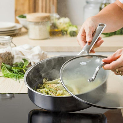 グリーンパン エーペックス 深型フライパン 24cm ガラス蓋付き GreenPan IH対応 脱フッ素 PFASフリー