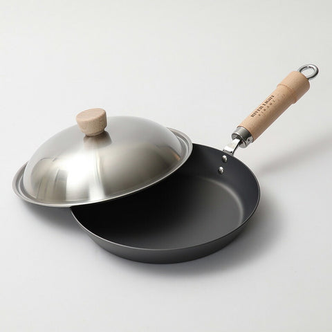 リバーライト 極JAPAN 鉄 厚板 フライパン 蓋付きセット 26cm 28cm ナチュラル ダーク - フライパン専門店 鐵兎堂-TETTODO-