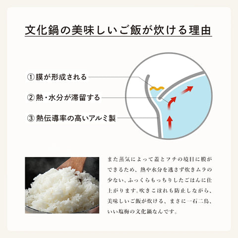 ambai 文化鍋 IH対応 / ガス火専用 日本製