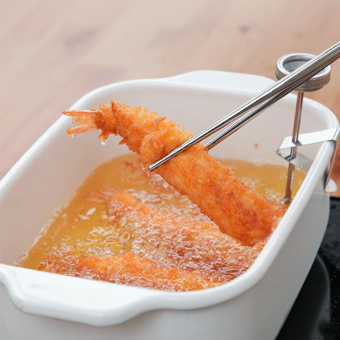 角型ホーロー揚げ鍋（レギュラータイプ / ワイドタイプ） ステンレス菜箸セット - フライパン専門店 鐵兎堂-TETTODO-