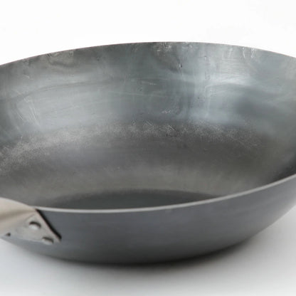 HANAKO 打出炒め鍋 山田工業所 チタンハンドル 27cm 軽量 すぐ使える あおり鍋 取っ手が熱くない 焼く 煮る 揚げる 中華鍋 フライパン日本製 シーズニング不要 05-0041-0502 ハナコ