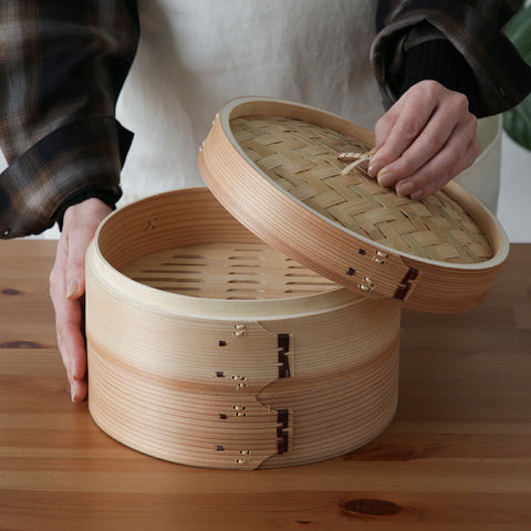 杉の中華せいろ 24cm 蓋 単品 燕舞 蒸籠 セイロ 木製 中華料理 飲茶 フタ ふた - フライパン専門店 鐵兎堂-TETTODO-