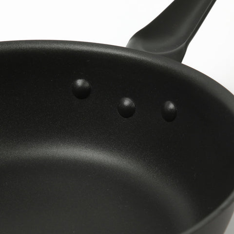 深型フライパン 仔犬印 ブラックシリーズ 炒め鍋 24cm IH対応 高級 コーティングフライパン 2層鋼 小さめ 扱いやすい ウォックパン フライパン 片手鍋 本間製作所 日本製 黒い かっこいい 調理道具 xmas - フライパン専門店 鐵兎堂-TETTODO-