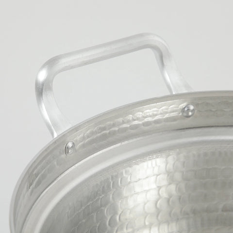 アルミ段付き 両手鍋24cm 蓋付きセット 単品 手打ち槌目 日本製 中村銅器製作所 せいろ鍋 アルミ鍋 段付き鍋 - フライパン専門店 鐵兎堂-TETTODO-