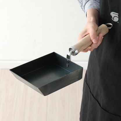 京都活具 鉄製 卵焼き器 IH対応 日本製 玉子焼き たまご焼き器 油ならし不要