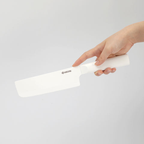 京セラ ココチカル 15cm 菜切り セラミック包丁 ホワイト ブラック - フライパン専門店 鐵兎堂-TETTODO-