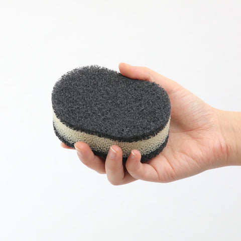 ラバーゼ スポンジＢＷ ラ・バーゼ labase 食器洗い用スポンジ 有元葉子氏デザイン 日本製 黒白 使いやすい おすすめ キッチン雑貨 - フライパン専門店 鐵兎堂-TETTODO-
