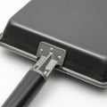 鉄製 ファイバーライン 角フライパン＆カバー ガス IH対応 フタつき 四角 正方形 卵焼き ステーキ脱フッ素 フッ素アレルギー - フライパン専門店 鐵兎堂-TETTODO-