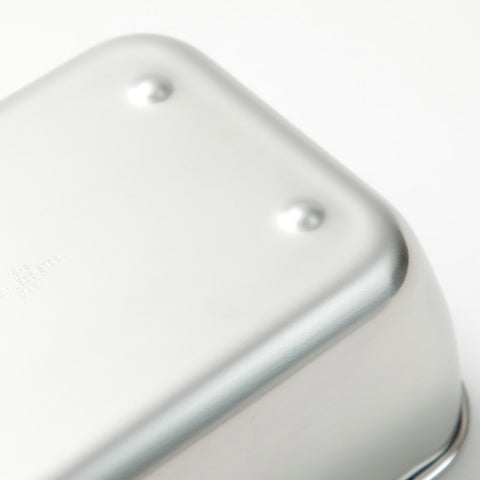 ステンレス ミニ角ざる＆バットセット 下村企販 深型バット 深型ざる