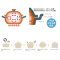 【レビュー特典付】ビタクラフト ごはん鍋 3合炊き IH対応 炊飯鍋 ステンレス 10年保証 ラッピング無料 レシピ付 両手鍋 VitaCraft 正規品 No.3850 無水調理 可愛い 丸洗い 時短 エコ ギフト 母の日 - フライパン専門店 鐵兎堂-TETTODO-