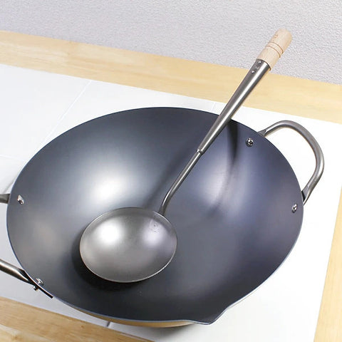 リバーライト サビにくい鉄の中華お玉 レードル - フライパン専門店 鐵兎堂-TETTODO-