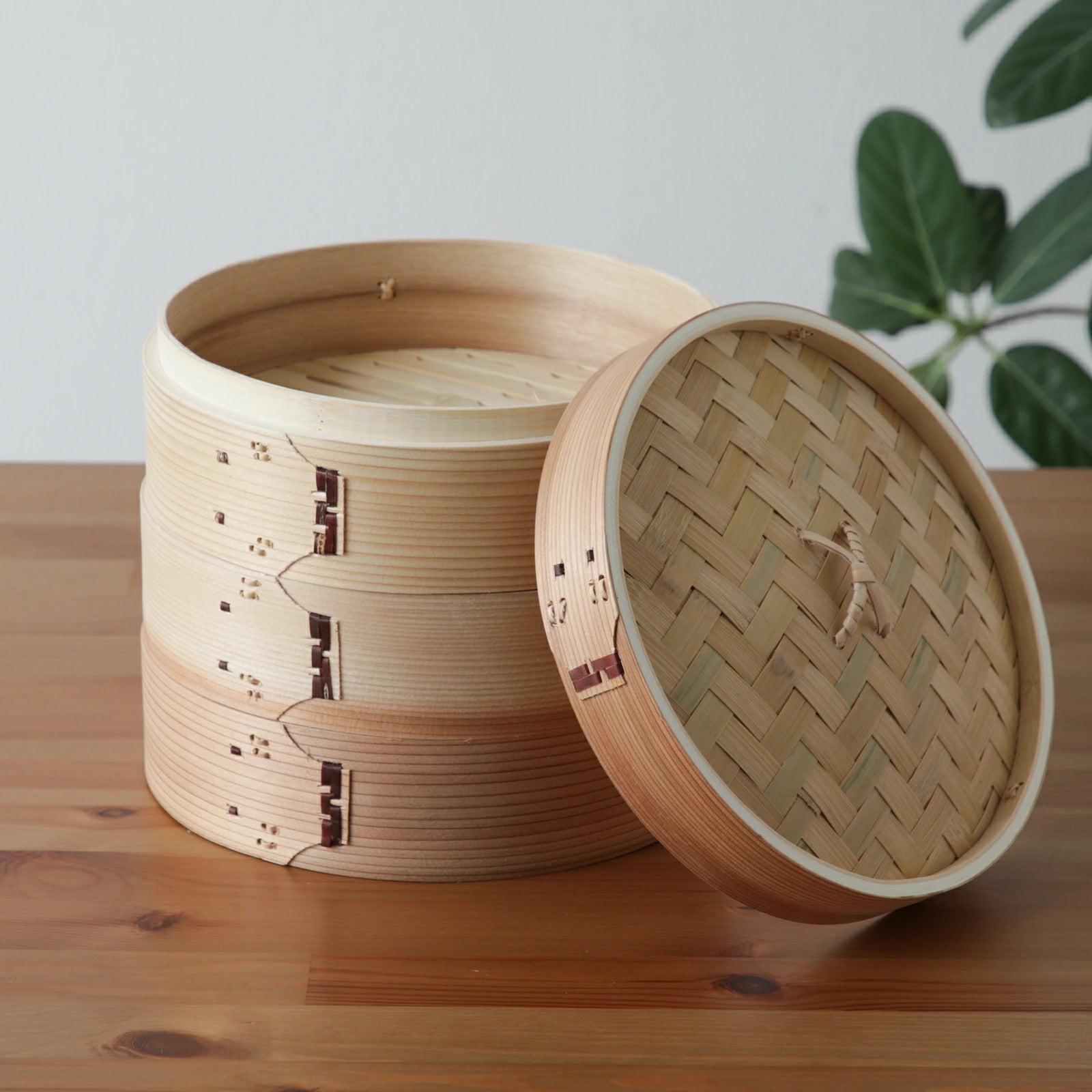 杉の中華せいろ 24cm 蓋身セット 1段 2段 3段 - フライパン専門店 鐵兎堂-TETTODO-