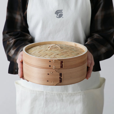 杉の中華せいろ 24cm 蓋身セット 1段 2段 3段 - フライパン専門店 鐵兎堂-TETTODO-