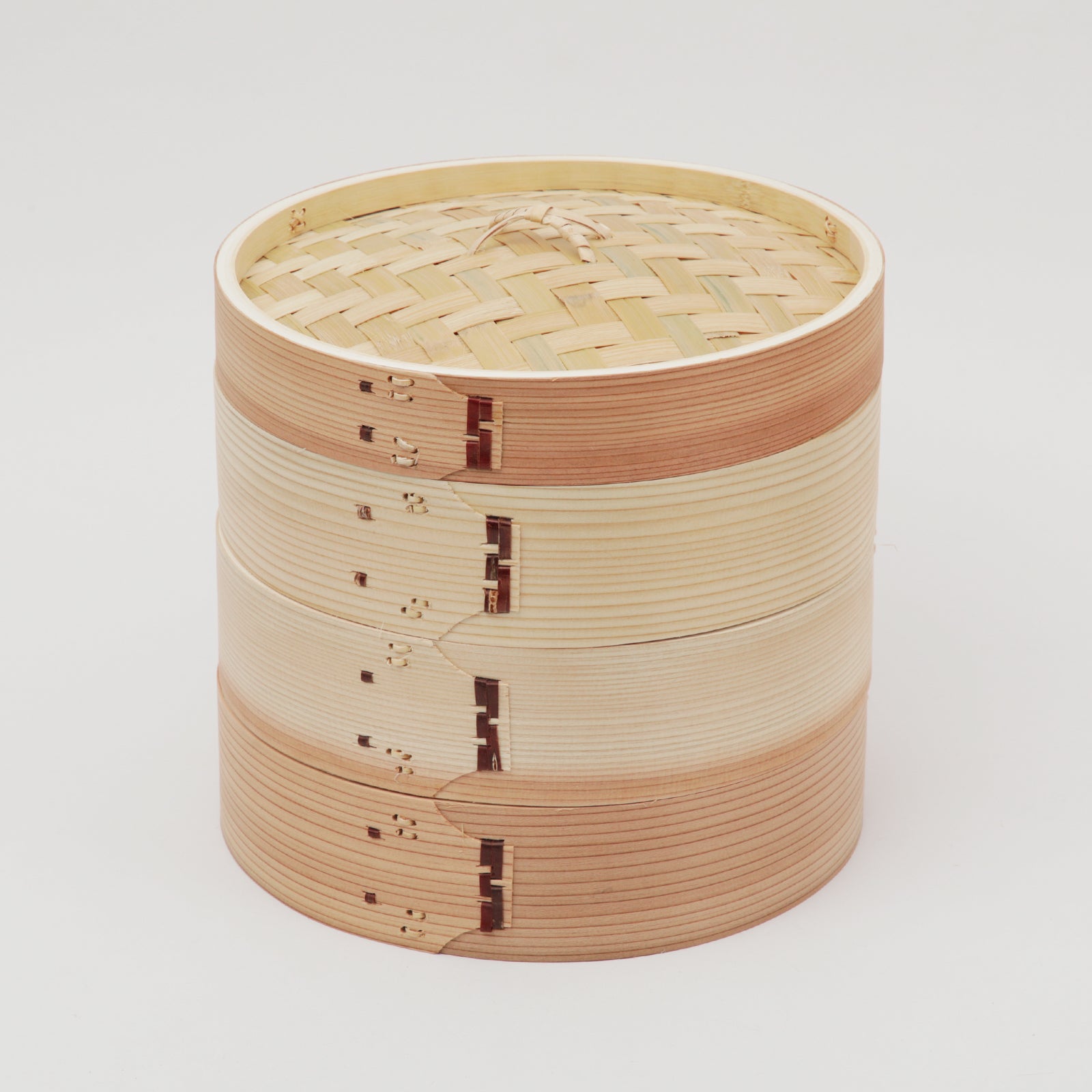 杉の中華せいろ 24cm 蓋身セット 1段 2段 3段 - フライパン専門店 鐵兎堂-TETTODO-