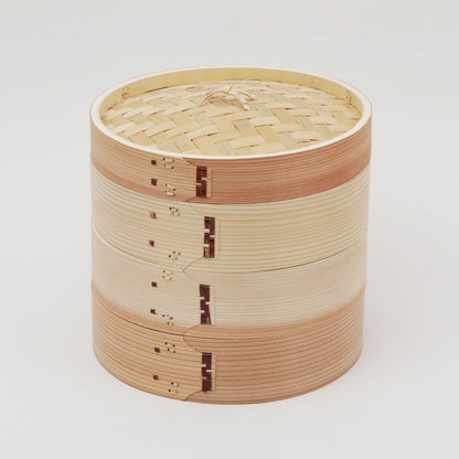 杉の中華せいろ 24cm 蓋身セット 1段 2段 3段 - フライパン専門店 鐵兎堂-TETTODO-