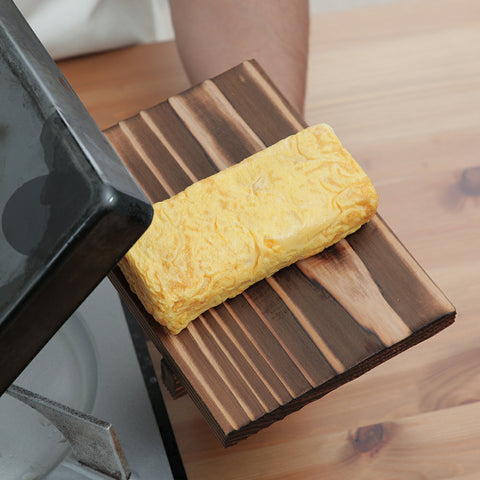たまご焼き器用 焼杉 木蓋 角型 小 18.5cm×14.5cm 単品 卵焼き器 玉子焼き器 エッグパン 出汁巻き 四角いフライパン リバーライト 日本製 鐵兎堂 TD-PB - フライパン専門店 鐵兎堂-TETTODO-