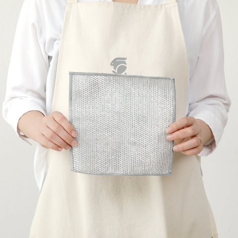 フライパン鍋用 二重構造のキッチンメッシュクロス 20×20cm 3枚入りセット 速乾 焦げ落とし 衛生的 - フライパン専門店 鐵兎堂-TETTODO-