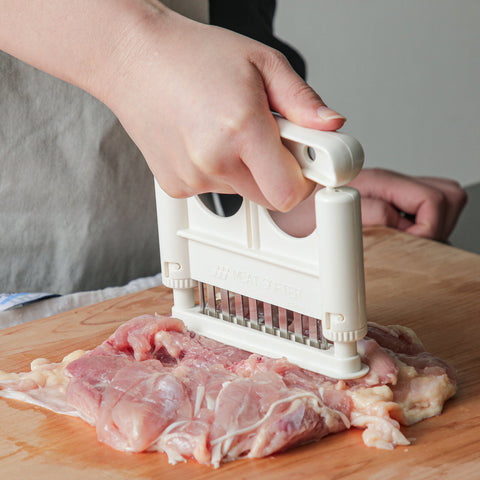 ミートソフター 三友 肉の筋切り器 お肉専用 お肉の隠し包丁 SNS 人気商品 ロングセラー - フライパン専門店 鐵兎堂-TETTODO-