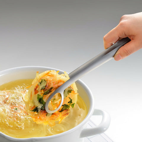 日本製 leye レイエ 揚げ物用トング ステンレス 天ぷら・揚げ物用 食洗機OK