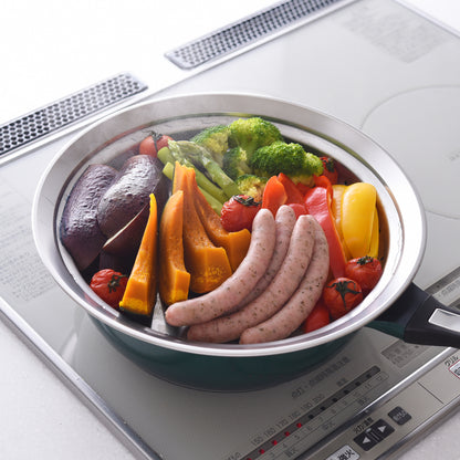 アーネスト のせるだけ簡単蒸し器 日本製 燕三条 18～20cm 24～26cm 食洗機対応 レシピ付 - フライパン専門店 鐵兎堂-TETTODO-