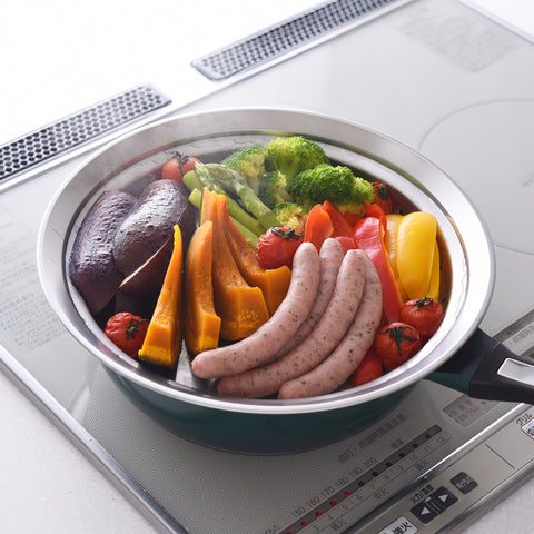 アーネスト のせるだけ簡単蒸し器 日本製 燕三条 18～20cm 24～26cm 食洗機対応 レシピ付 - フライパン専門店 鐵兎堂-TETTODO-