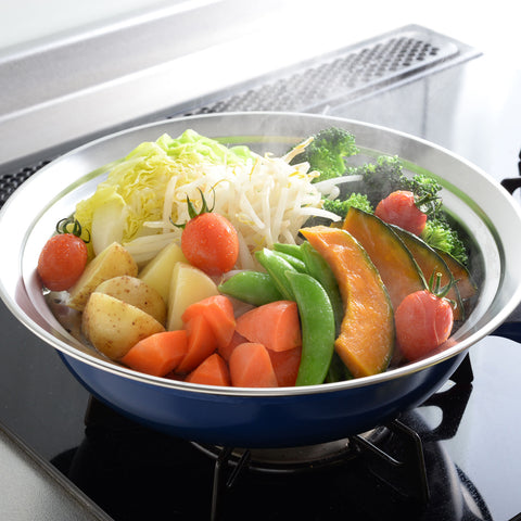 アーネスト のせるだけ簡単蒸し器 日本製 燕三条 18～20cm 24～26cm 食洗機対応 レシピ付 - フライパン専門店 鐵兎堂-TETTODO-